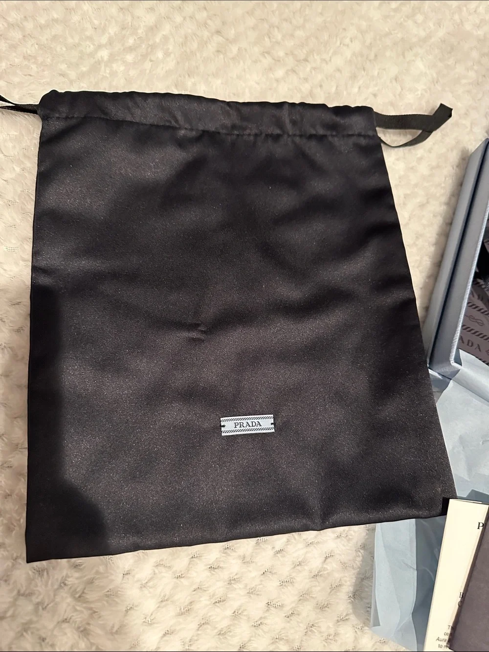 Prada Light Blue Gift Set with Black Dust Bag 7 x 7